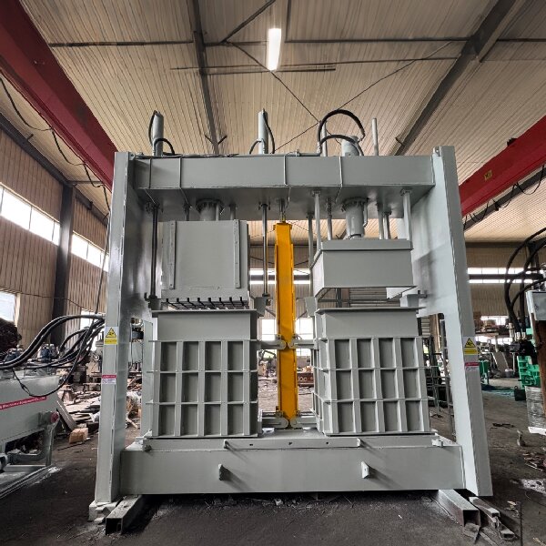 NK-T90L 100kg Twin Box Clothes Baler Machine - Image 2