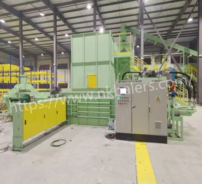 Fully automatic waste plastic baling