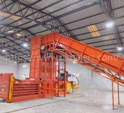 Waste paper hydraulic baler machine