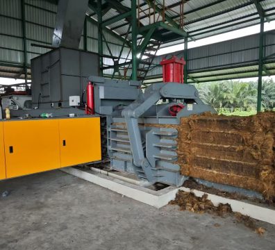 Oil Palm Fiber Baling Press
